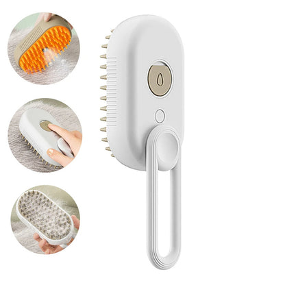 Ultimate 3-in-1 Electric Pet Grooming Brush - Steam Massage & Effortless Hair Removal for Cats & Dogs